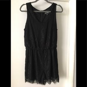 NWOT Sam Edelman Black Lace Romper